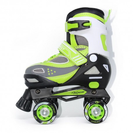 Patines 3 en 1 Top Best Verde Talla 25 a la 27 - Envío Gratuito