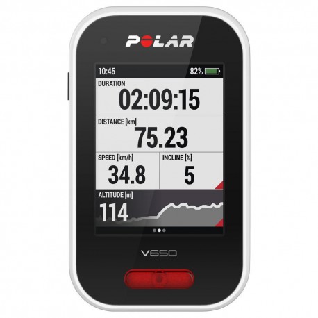 Ciclocomputadora con GPS y Pantalla Táctil Polar V650 HR Negro - Envío Gratuito