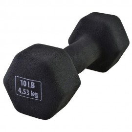Mancuerna De Neopreno 10 Lb Negro - Envío Gratuito