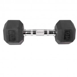 Mancuerna Hexagonal Cromada 10 Lb Negro - Envío Gratuito