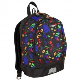 Samsonite Mochila Tatoo 608 Monster Negro - Envío Gratuito
