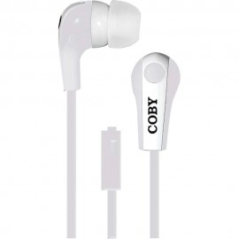 Audífonos Internos Con Micrófono Coby Blanco CVE 113 WHT - Envío Gratuito