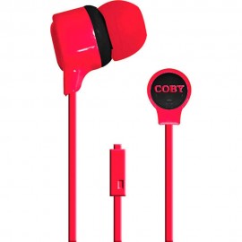 Audífonos Internos Coby Rojo CVE 120 RED - Envío Gratuito