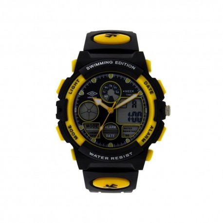 Reloj Umbro para Caballero UMB 053 2 Negro Amarillo - Envío Gratuito