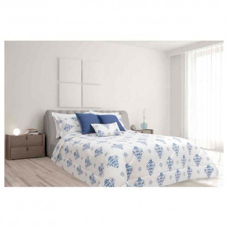 Spring Air Set de Cama Medallón King Size Azul - Envío Gratuito