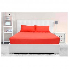 Spring Air Sábana Soft Sensation Invididual Coral - Envío Gratuito