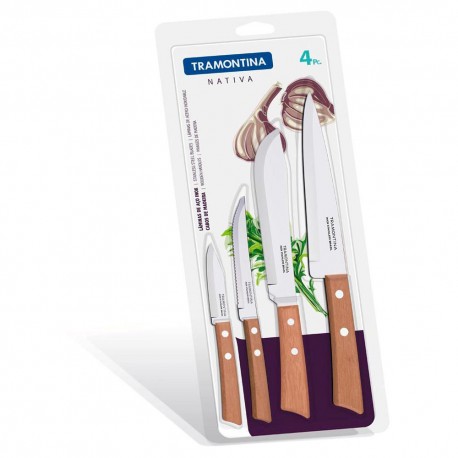 Tramontina Set de Cuchillos de 4 Piezas Café - Envío Gratuito