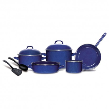 Batería Vasconia Duracero 9 pzs Azul - Envío Gratuito