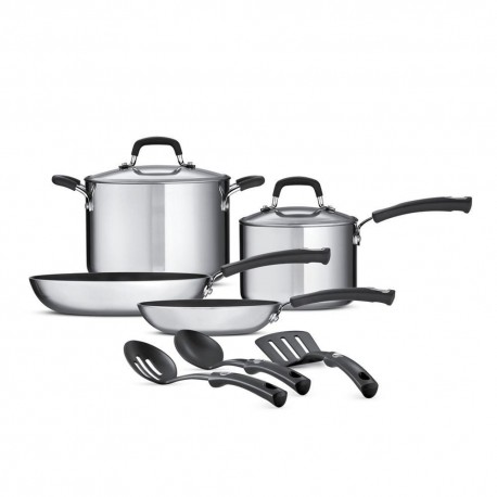 Batería Tramontina Style 9 pzs Plata - Envío Gratuito