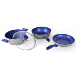 Flavor Stone Batería de Cocina Gris Azul - Envío Gratuito