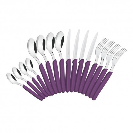 Juego de Cubiertos Tramontina Carmel 16 pzs Morado - Envío Gratuito