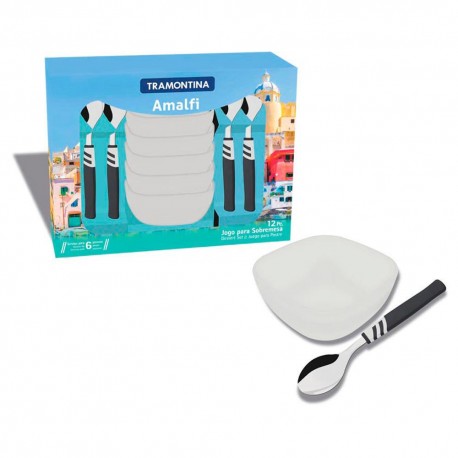 Tramontina Set de cubiertos 12 Piezas Negro - Envío Gratuito