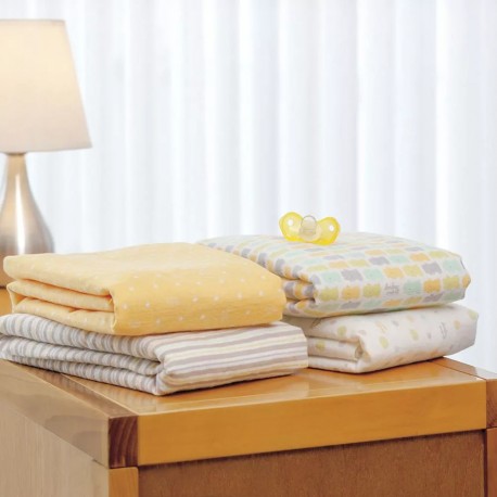 Baby Mink Sabanitas Recién Nacido estampado siluetas Blanco amarillo verde beige - Envío Gratuito