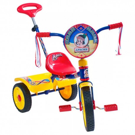 Apache Triciclo con Palanca de Empuje Rodada 12 Azul - Envío Gratuito