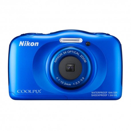 Nikon Cámara Acuática Coolpix S33 Azul - Envío Gratuito