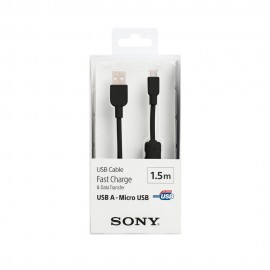 Sony Cable USB a MicroUSB 1.5m Negro - Envío Gratuito