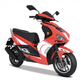 Motoneta Italika Modena 150 Rojo con Blanco - Envío Gratuito