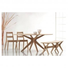 Comedor Sylku 2 Sillas y 1 Banca Madera - Envío Gratuito
