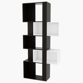 Diecsa Librero Biblioteca Báltica Blanco Chocolate - Envío Gratuito