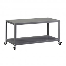Mesa Auxiliar con Ruedas Sauder Square Gris - Envío Gratuito