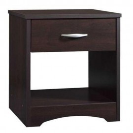 Mesa Auxiliar Sauder Beginnings 1 Cajón Chocolate - Envío Gratuito