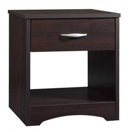 Mesa Auxiliar Sauder Beginnings 1 Cajón Chocolate - Envío Gratuito