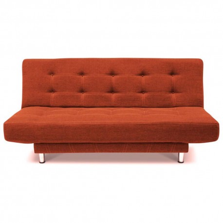 Sofá Cama Matrimonial Canon  Anaranjado - Envío Gratuito