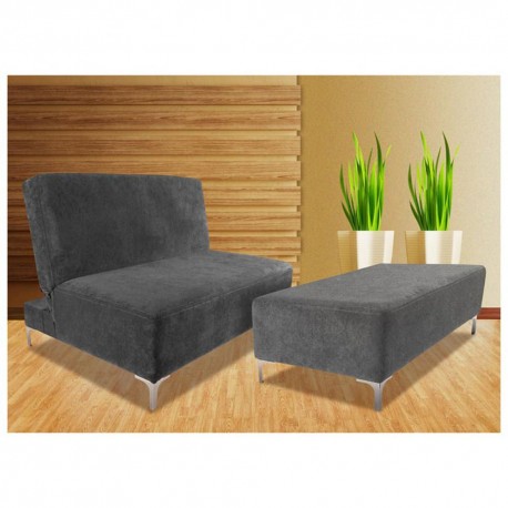 Sofá Cama Individual Odessa Gris - Envío Gratuito