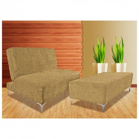 Sofá Cama Individual Odessa Beige - Envío Gratuito