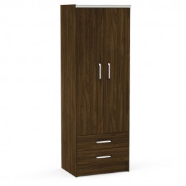 Ropero Politorno 2 Puertas y 2 Cajones Imbuia - Envío Gratuito