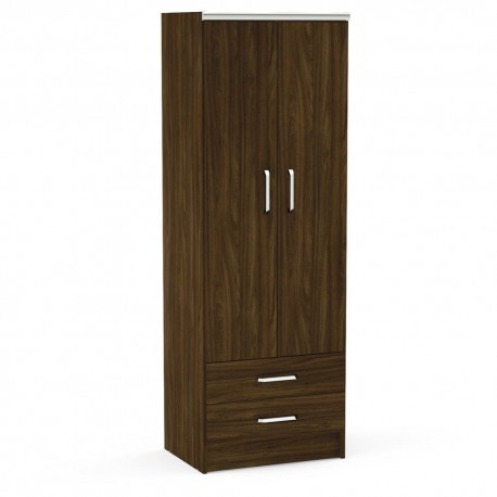 Ropero Politorno 2 Puertas y 2 Cajones Imbuia - Envío Gratuito