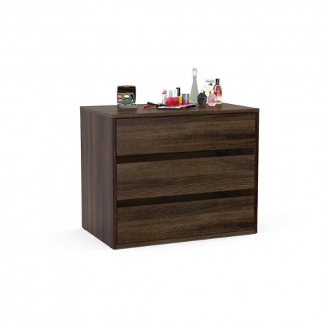 Cajonera Politorno 3 Cajones Tabaco - Envío Gratuito