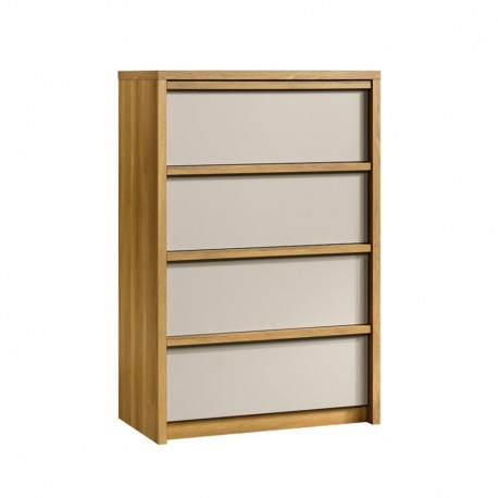 Cajonera Sauder Soft Modern 4 Cajones Roble - Envío Gratuito