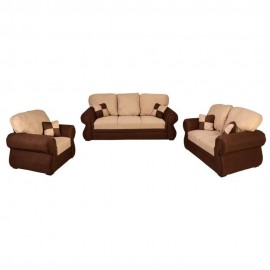 Sala Aruba 3 Piezas Café  Beige - Envío Gratuito