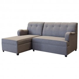 Sala Esquinera de Chaise Regina  Gris - Envío Gratuito