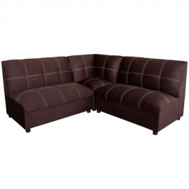 Divano Sala Syma 3 Piezas Suede  Café - Envío Gratuito