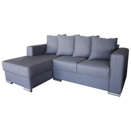 Divano Sala Colima Chaise Lounge  Gris - Envío Gratuito