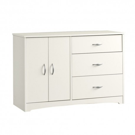 Cómoda Sauder Beginnings 2 Puertas y 3 Cajones Blanco - Envío Gratuito