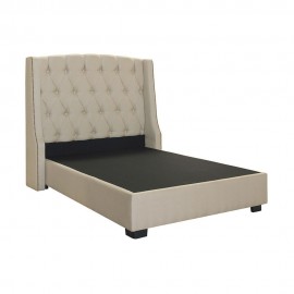 Cama Matrimonial Victoria Gris - Envío Gratuito
