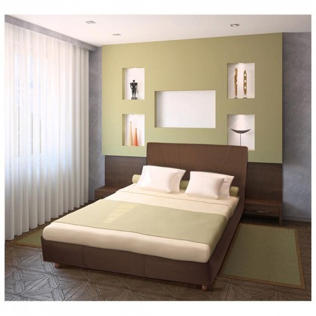 Cama Matrimonial Altima Café - Envío Gratuito