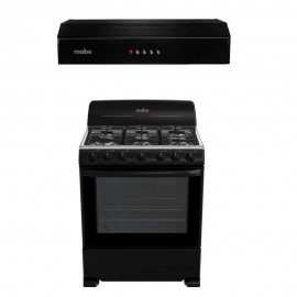 Mabe Combo Estufa de Piso 30” EM7641BAIN0 + Campana CM7641N - Envío Gratuito