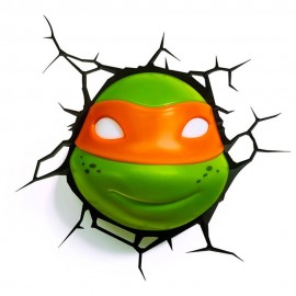 Miguel Ángel Lámpara 3D Tortugas Ninja - Envío Gratuito
