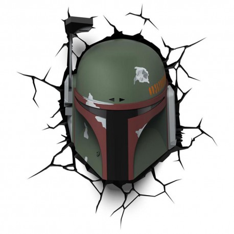 Lámpara de Pared Mini Star Wars Boba fett - Envío Gratuito