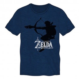 Playera The Legend of Zelda Breath of the Wild Link Silueta Arco Chica - Envío Gratuito