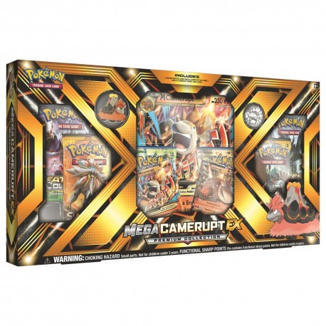 Pokemon Trading Cards Mega Camerupt Ex Premium Collection - Envío Gratuito