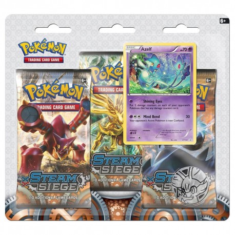 Pokemon Xy Steam Siege 3pack Boo 3Booster Blister 24 - Envío Gratuito