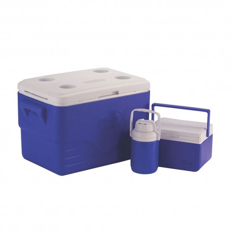 Combo Hielera Coleman 5 pzs Azul - Envío Gratuito