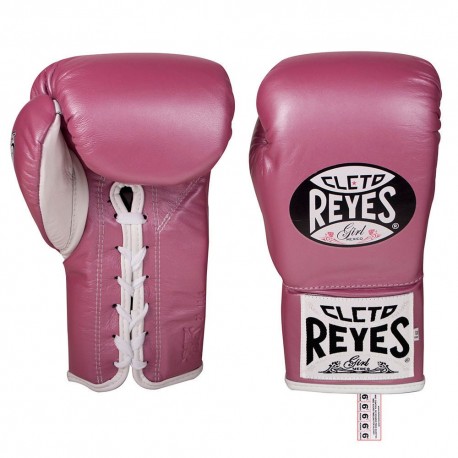 Guantes Profesionales Cleto Reyes Safetec Rosa 8 oz - Envío Gratuito