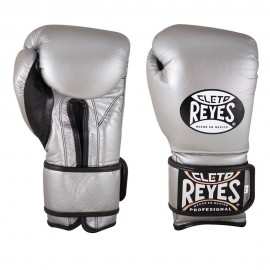 Guantes de Entrenamiento con Velcro Cleto Reyes Plata 12 oz - Envío Gratuito
