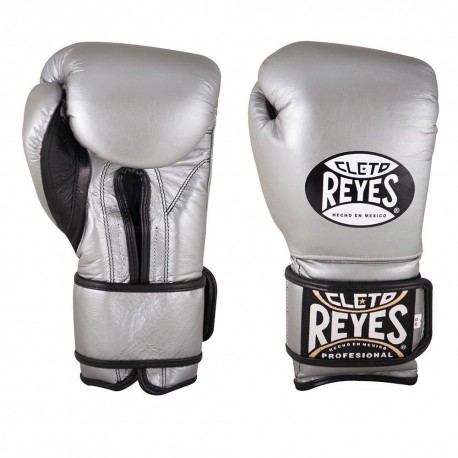 Guantes de Entrenamiento con Velcro Cleto Reyes Plata 12 oz - Envío Gratuito